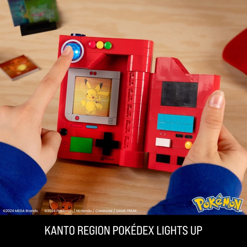 MEGA Pokemon Kanto Region Pokedex Collector Building Kit-New - Picture 10 of 11